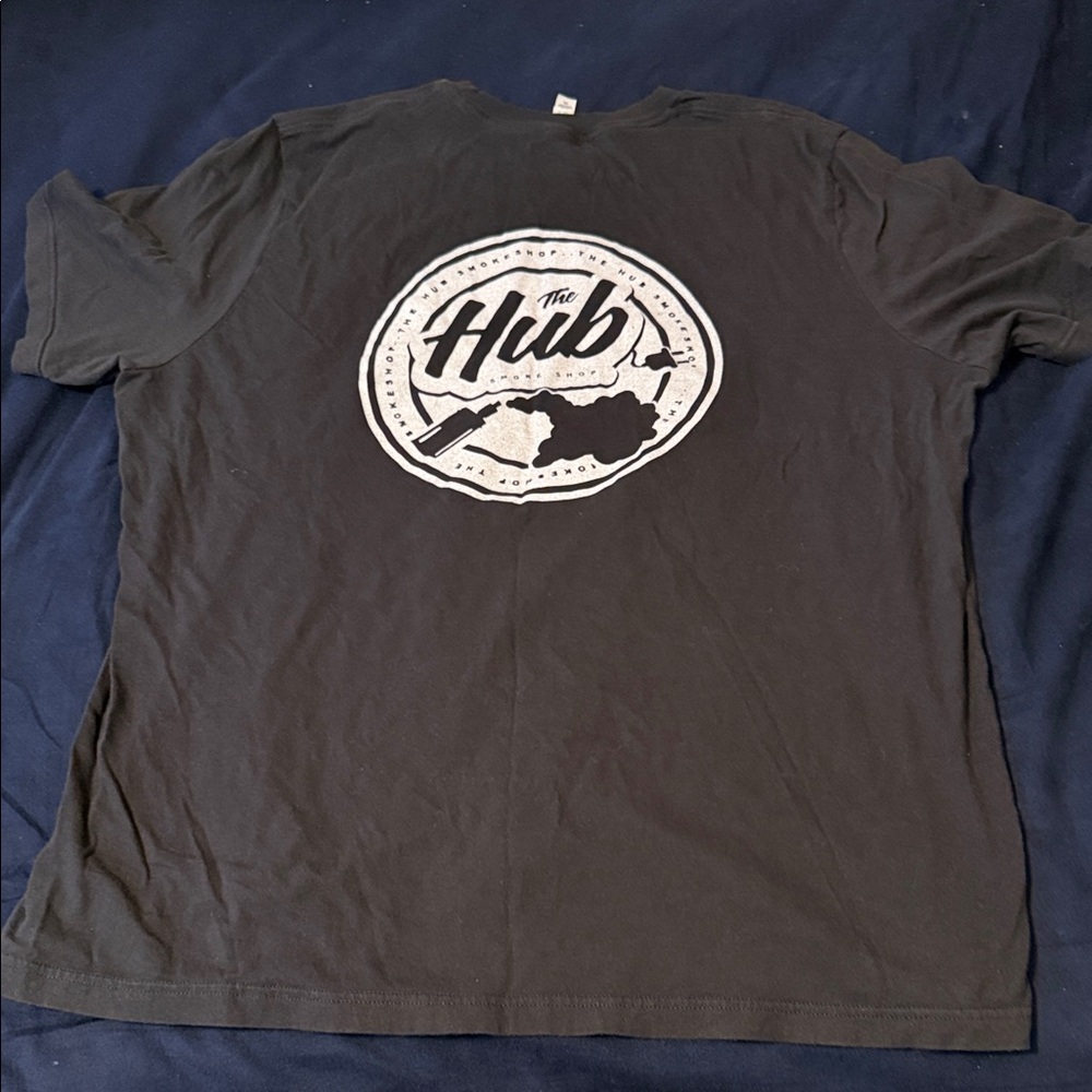 Black T-Shirt the hub smoke shop 3x